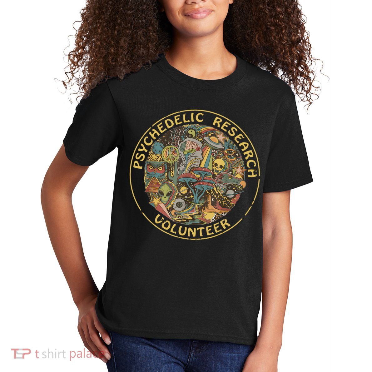 Psychedelic Mushroom Psychedelic Research Volunteer Kids T-Shirt