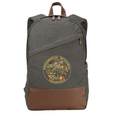 Psychedelic Mushroom Psychedelic Research Volunteer Cotton Canvas Backpack