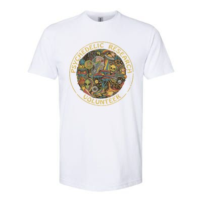 Psychedelic Mushroom Psychedelic Research Volunteer Softstyle® CVC T-Shirt