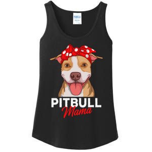 Pittie Mama Pitbull Dog Mom Funny Mothers Day Gifts Ladies Essential Tank