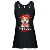 Pittie Mama Pitbull Dog Mom Funny Mothers Day Gifts Ladies Essential Flowy Tank