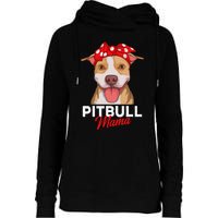 Pittie Mama Pitbull Dog Mom Funny Mothers Day Gifts Womens Funnel Neck Pullover Hood