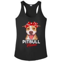 Pittie Mama Pitbull Dog Mom Funny Mothers Day Gifts Ladies PosiCharge Competitor Racerback Tank