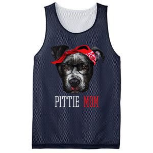 Pittie Mom Pitbull Dog Lovers Mothers Day Gift Mesh Reversible Basketball Jersey Tank