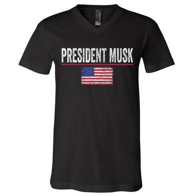 President Musk V-Neck T-Shirt