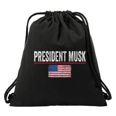 President Musk Drawstring Bag