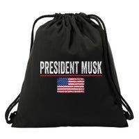 President Musk Drawstring Bag