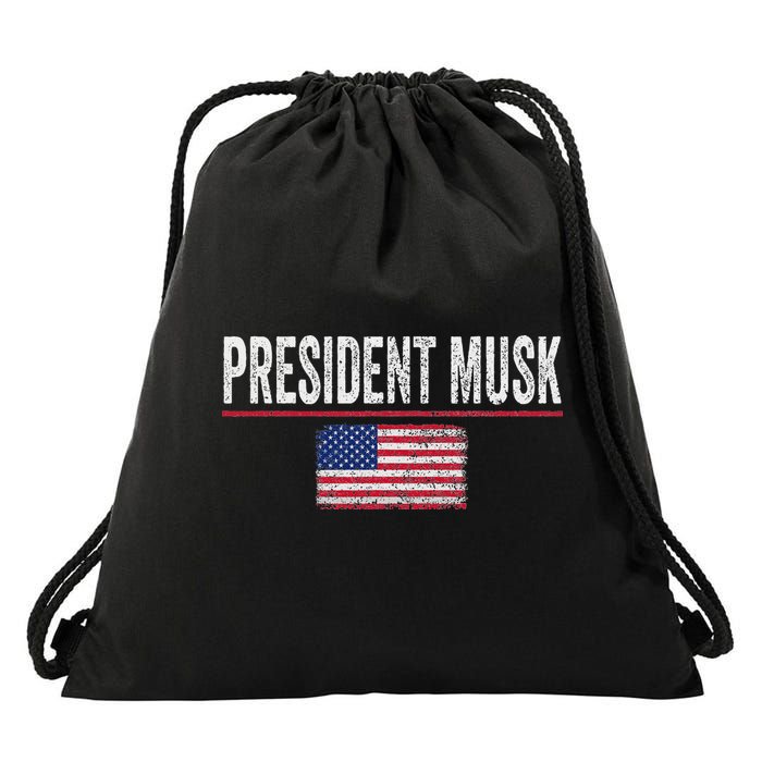 President Musk Drawstring Bag