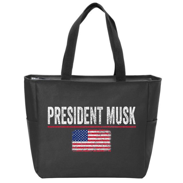President Musk Zip Tote Bag