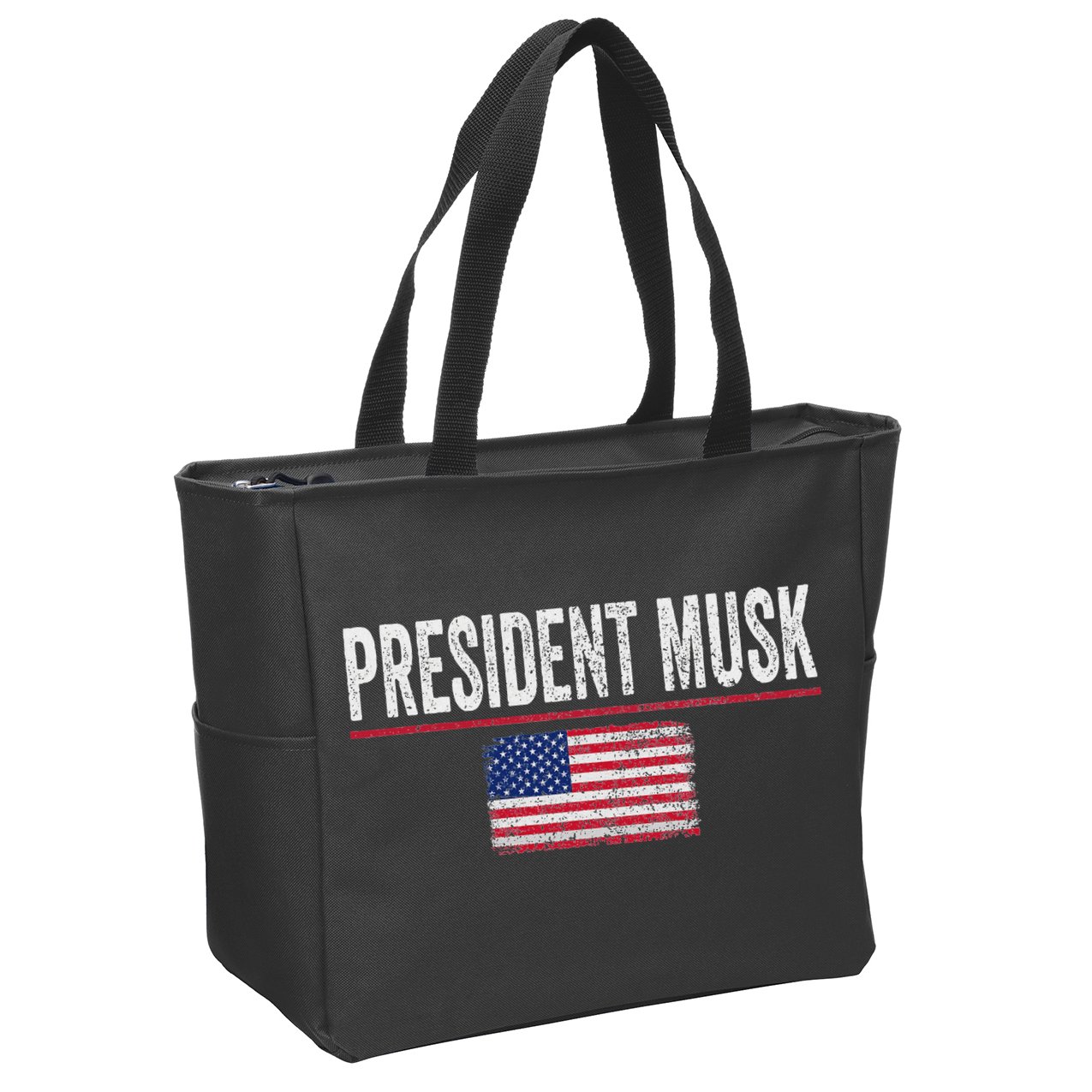 President Musk Zip Tote Bag