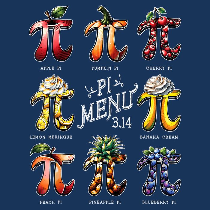 Pi Menu Pi Day 3.14 Funny Fruit Pie Menu Teachers Math Lover Baby Bodysuit