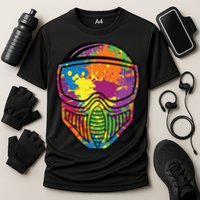 Paintball Mask Paint Shooting Paintballer Air Gun Cooling Performance Crew T-Shirt