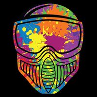 Paintball Mask Paint Shooting Paintballer Air Gun Cooling Performance Crew T-Shirt