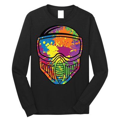 Paintball Mask Paint Shooting Paintballer Air Gun Long Sleeve Shirt