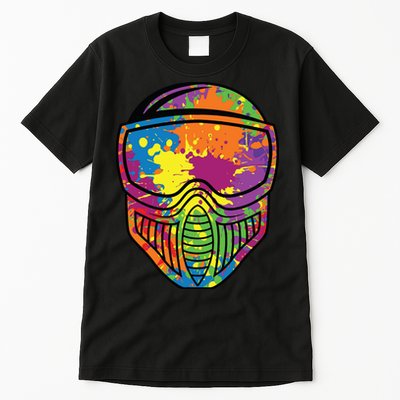 Paintball Mask Paint Shooting Paintballer Air Gun Tall T-Shirt