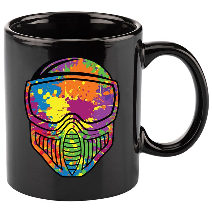 Paintball Mask Paint Shooting Paintballer Air Gun 11oz C Handle Ceramic Mug