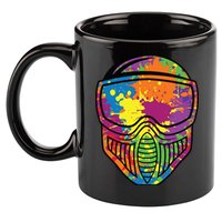 Paintball Mask Paint Shooting Paintballer Air Gun 11oz C Handle Ceramic Mug