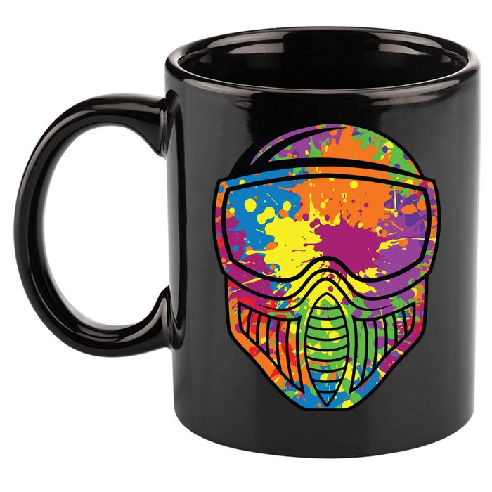 Paintball Mask Paint Shooting Paintballer Air Gun 11oz C Handle Ceramic Mug