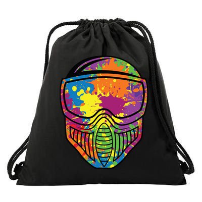 Paintball Mask Paint Shooting Paintballer Air Gun Drawstring Bag