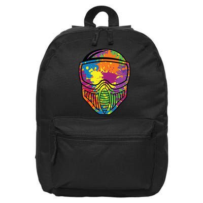 Paintball Mask Paint Shooting Paintballer Air Gun 16 in Basic Backpack