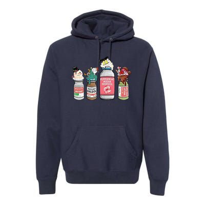 Peppermint Mocha Propofol  Cute Christmas Nurse Premium Hoodie