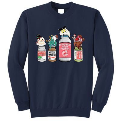 Peppermint Mocha Propofol  Cute Christmas Nurse Tall Sweatshirt