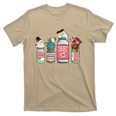 Peppermint Mocha Propofol  Cute Christmas Nurse T-Shirt