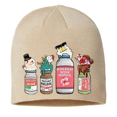 Peppermint Mocha Propofol  Cute Christmas Nurse Sustainable Beanie