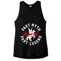 Part Myth Part Legend All Man Funny Ladies PosiCharge Tri-Blend Wicking Tank