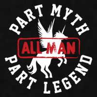 Part Myth Part Legend All Man Funny Ladies PosiCharge Tri-Blend Wicking Tank