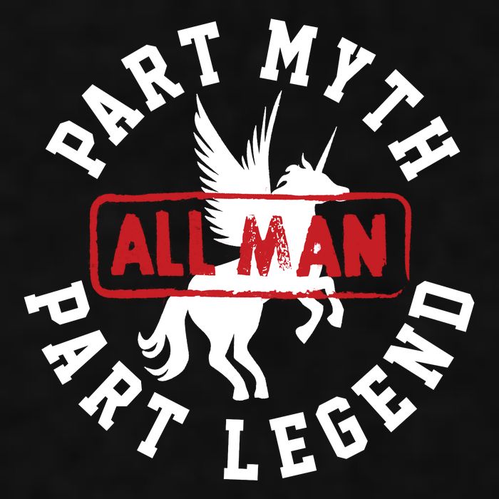 Part Myth Part Legend All Man Funny Ladies PosiCharge Tri-Blend Wicking Tank