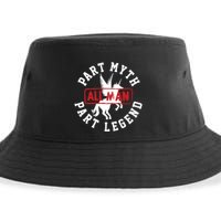 Part Myth Part Legend All Man Funny Sustainable Bucket Hat