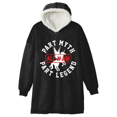 Part Myth Part Legend All Man Funny Hooded Wearable Blanket