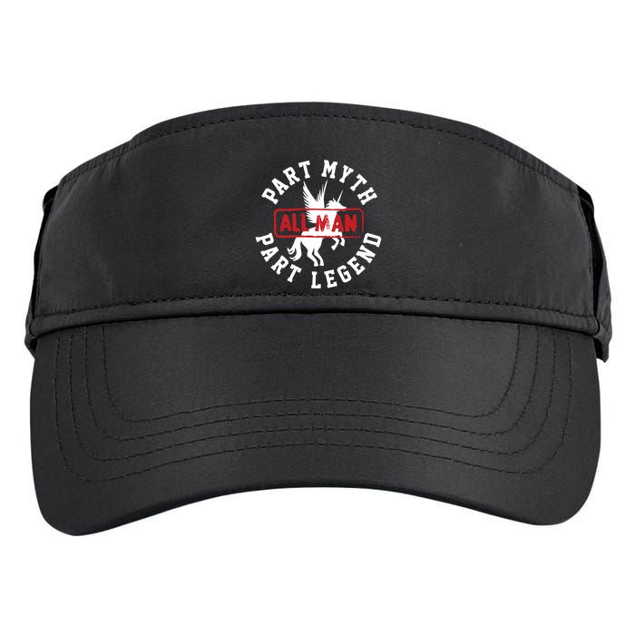 Part Myth Part Legend All Man Funny Adult Drive Performance Visor