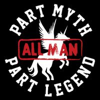 Part Myth Part Legend All Man Funny Flatbill Hat