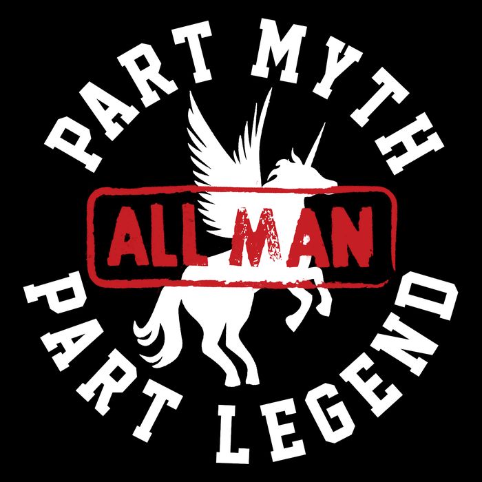 Part Myth Part Legend All Man Funny Flatbill Hat