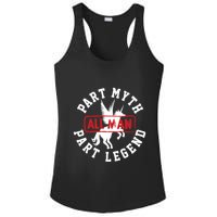 Part Myth Part Legend All Man Funny Ladies PosiCharge Competitor Racerback Tank