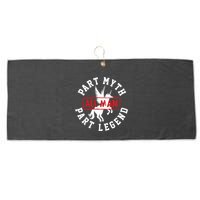 Part Myth Part Legend All Man Funny Large Microfiber Waffle Golf Towel