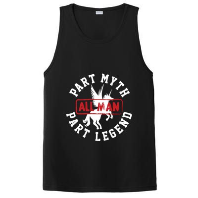 Part Myth Part Legend All Man Funny PosiCharge Competitor Tank
