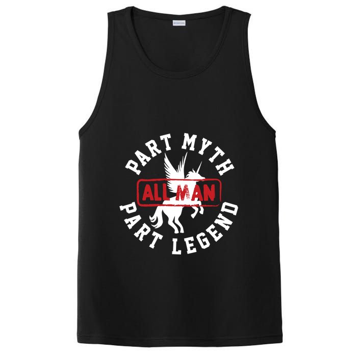Part Myth Part Legend All Man Funny PosiCharge Competitor Tank