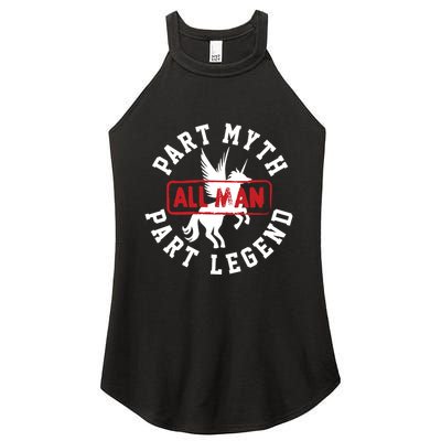 Part Myth Part Legend All Man Funny Women's Perfect Tri Rocker Tank