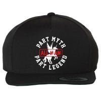 Part Myth Part Legend All Man Funny Wool Snapback Cap