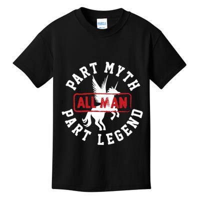 Part Myth Part Legend All Man Funny Kids T-Shirt