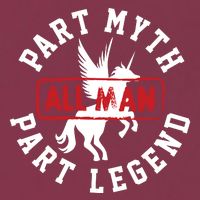 Part Myth Part Legend All Man Funny 16oz Travel Tumbler