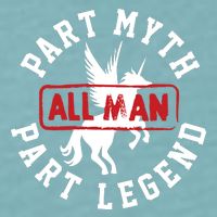 Part Myth Part Legend All Man Funny Sueded Cloud Jersey T-Shirt