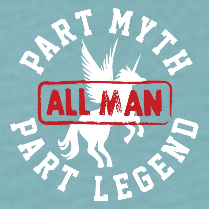 Part Myth Part Legend All Man Funny Sueded Cloud Jersey T-Shirt