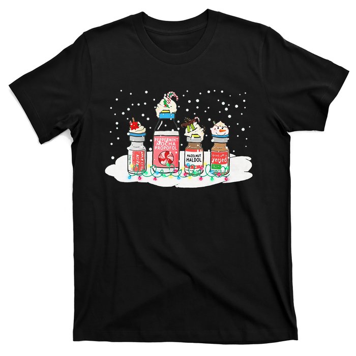 Peppermint Mocha Propofol Funny Nurse Xmas Holiday T-Shirt