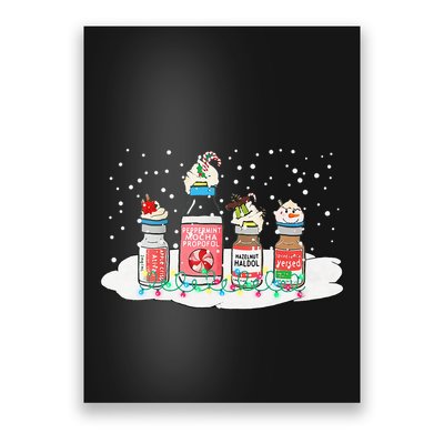 Peppermint Mocha Propofol Funny Nurse Xmas Holiday Poster