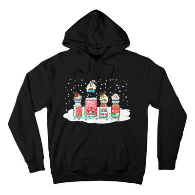 Peppermint Mocha Propofol Funny Nurse Xmas Holiday Tall Hoodie