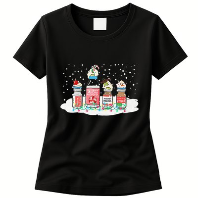 Peppermint Mocha Propofol Funny Nurse Xmas Holiday Womens T-Shirt